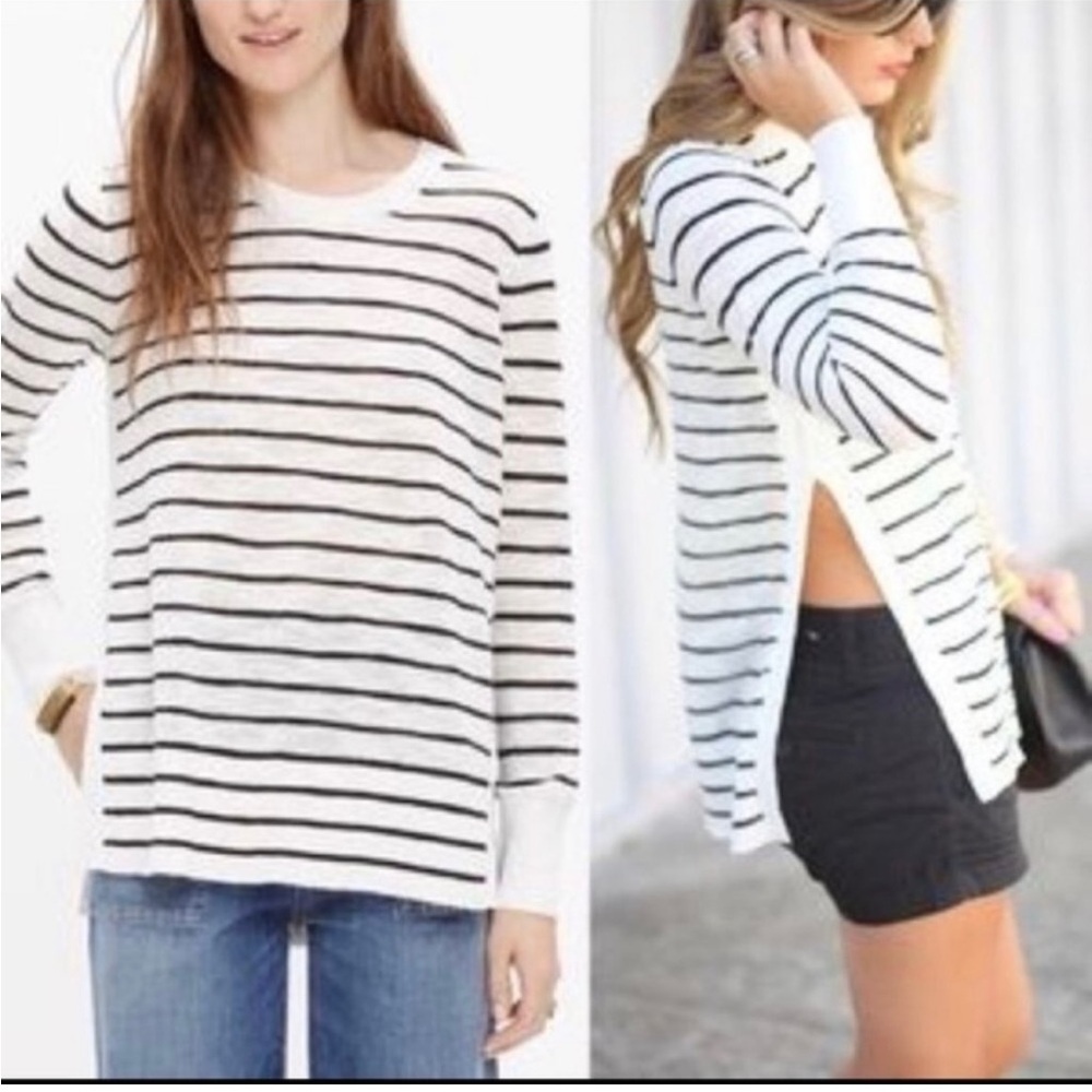 Madewell Sunview Striped Summer Crewneck Sweater Size XS